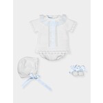 Mac Ilusion Mac Ilusion Traje 4 Piezas tul bordado bicolor bordada MELISA 2) Bco/Cte