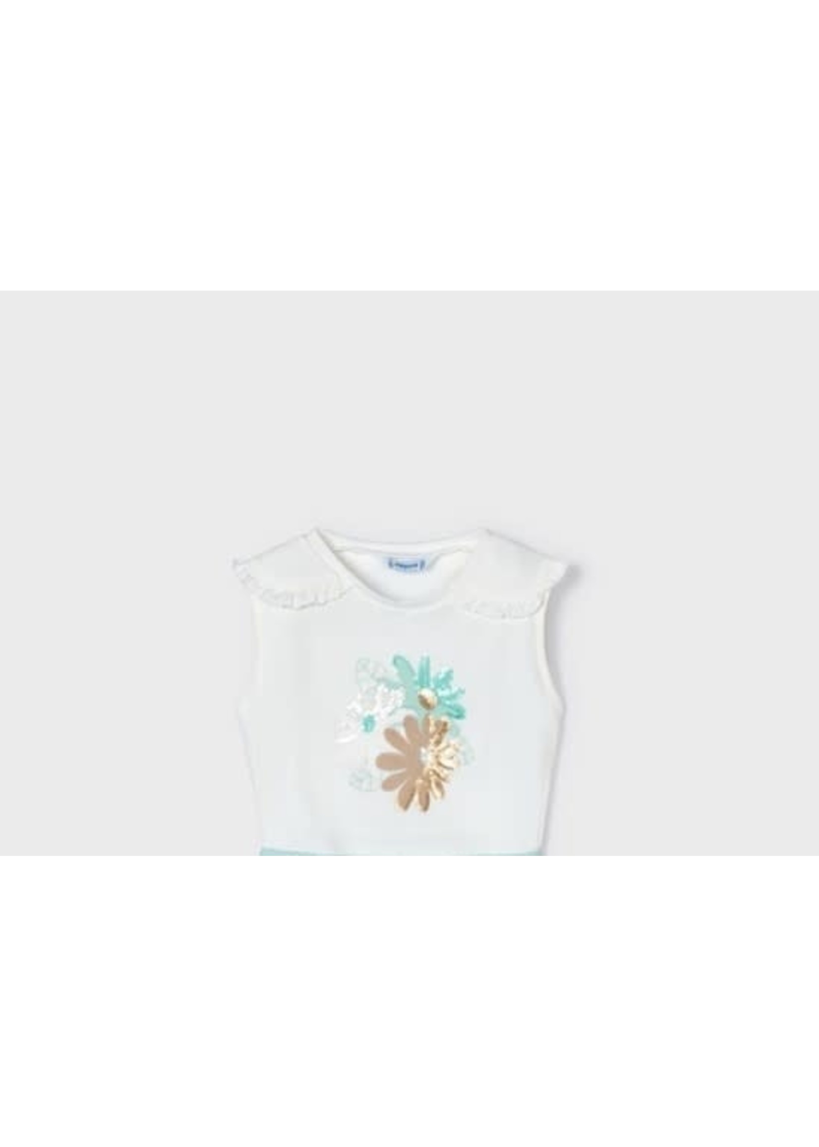 Mayoral Mayoral Shirt flower mint