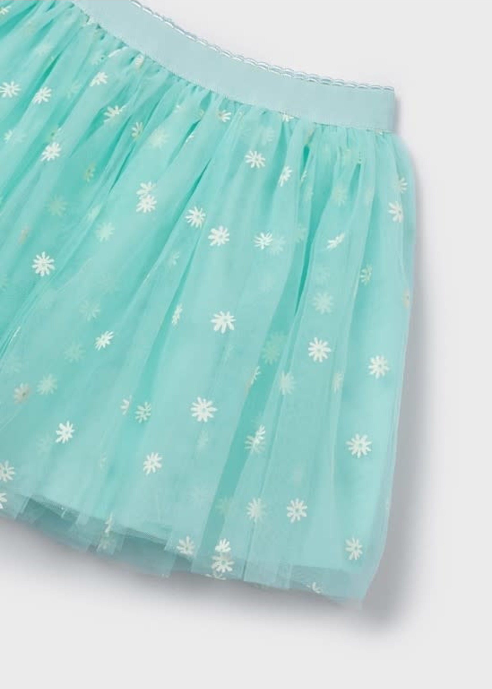 Mayoral Mayoral Tulle skirt mint flower