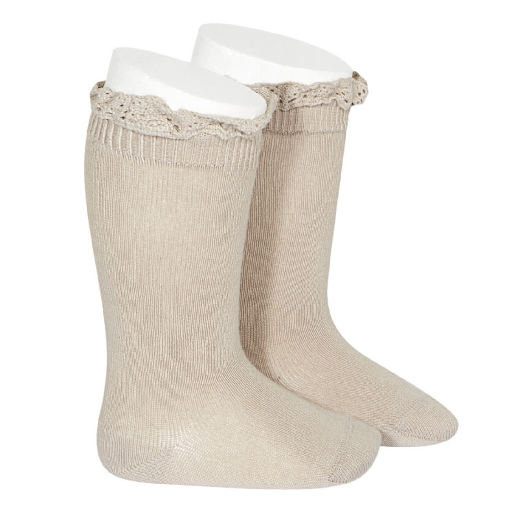 Condor Condor Kniekousen  beige 334