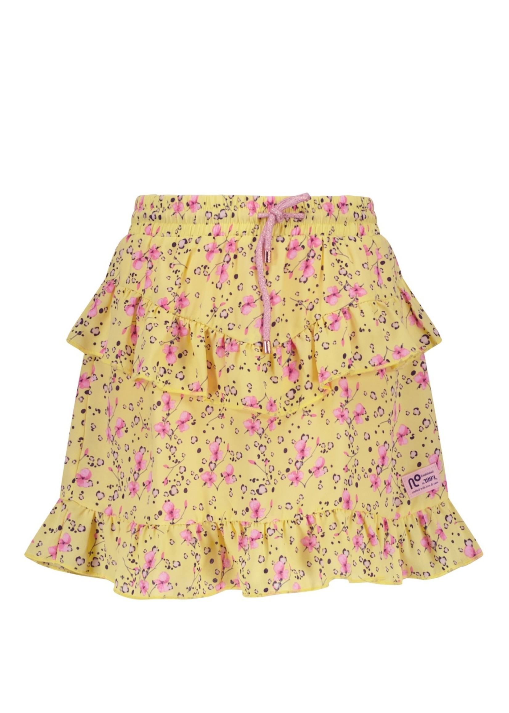 NoNo NoNo Neva short skirt with short lining N303-5712 Lemon Drop