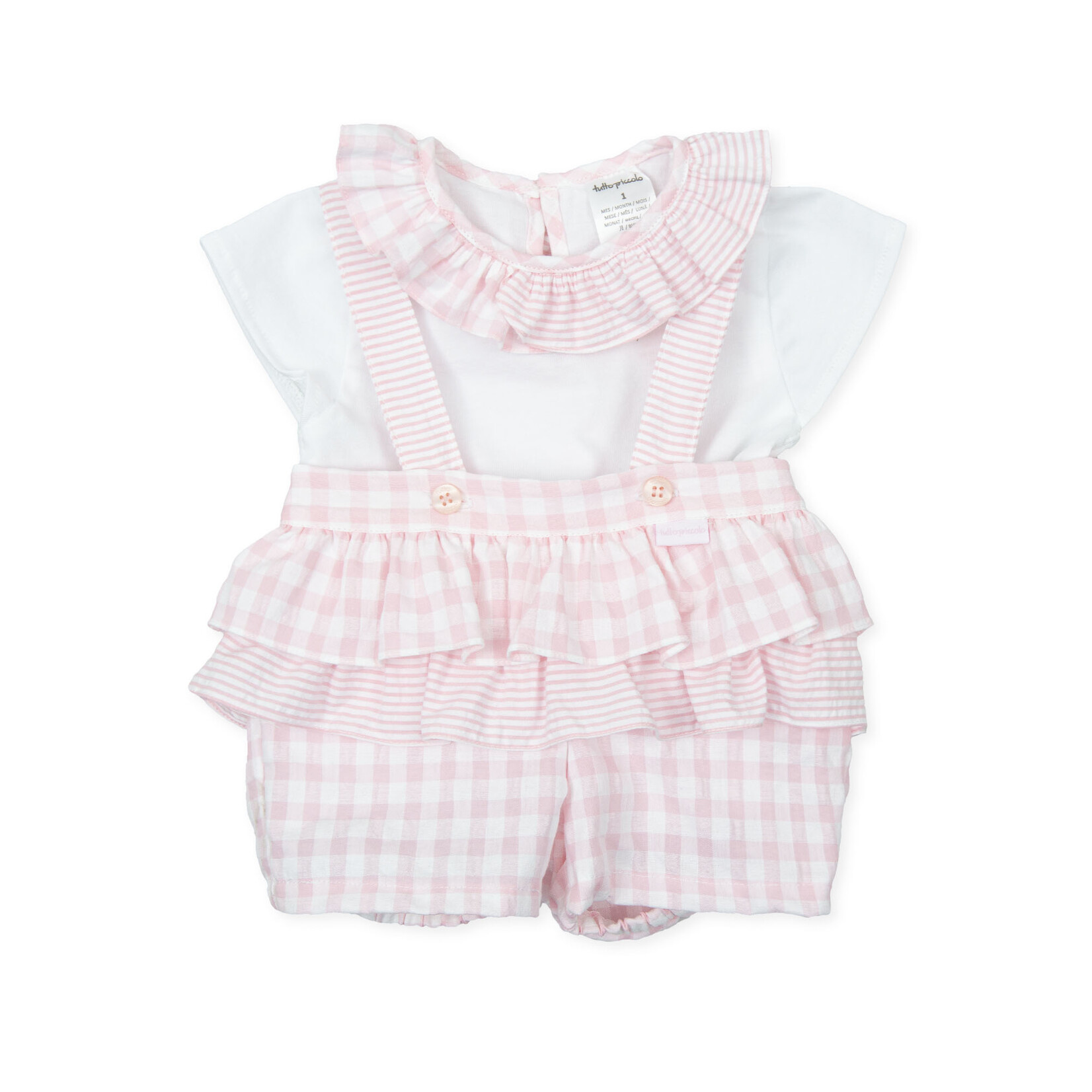 Tutto Piccolo Tutto Piccolo 2 PIECES  SET P.Bamba WHITE-PINK