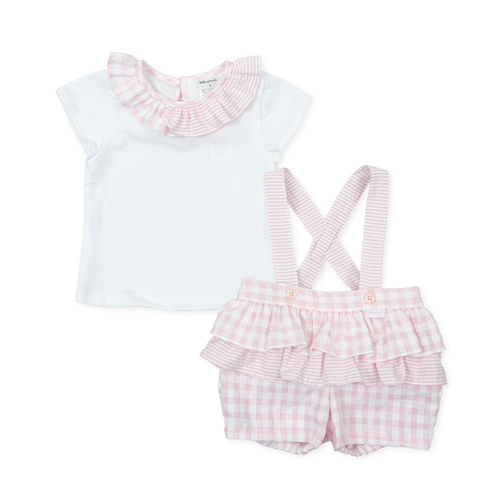Tutto Piccolo Tutto Piccolo 2 PIECES  SET P.Bamba WHITE-PINK