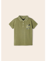 Mayoral Mayoral S/s washed polo Olive - 23 03149