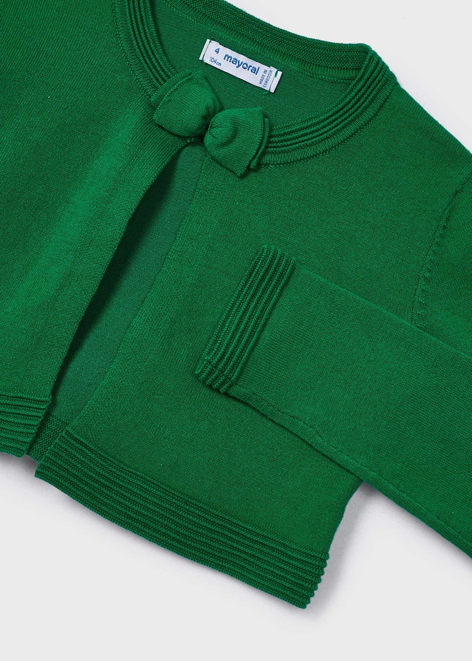 Mayoral Mayoral Basic knitted cardigan Emerald - 23 00321