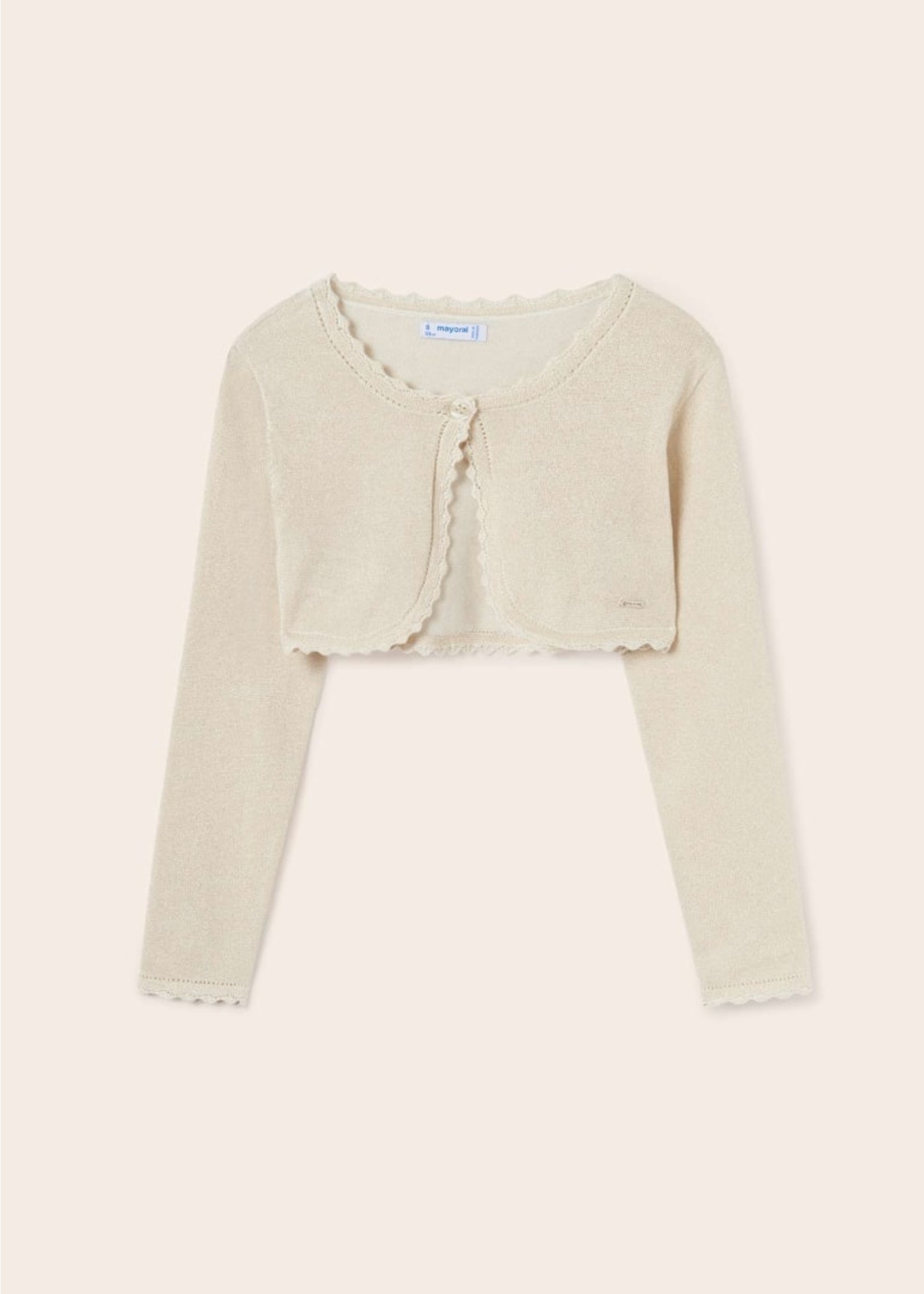 Mayoral Mayoral Basic knit cardigan Champagne - 23 00332