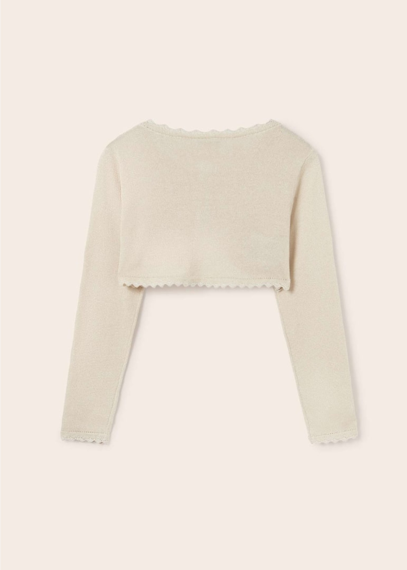 Mayoral Mayoral Basic knit cardigan Champagne - 23 00332