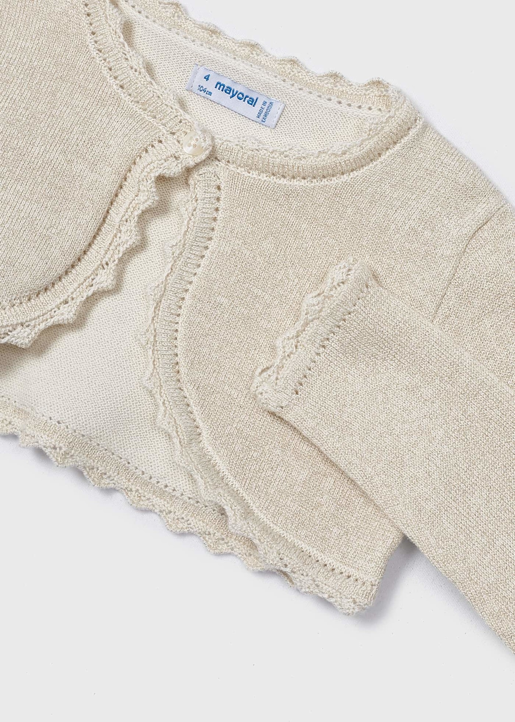 Mayoral Mayoral Basic knit cardigan Champagne - 23 00320