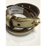 Riem  goud smal 2 cm met gouden gesp