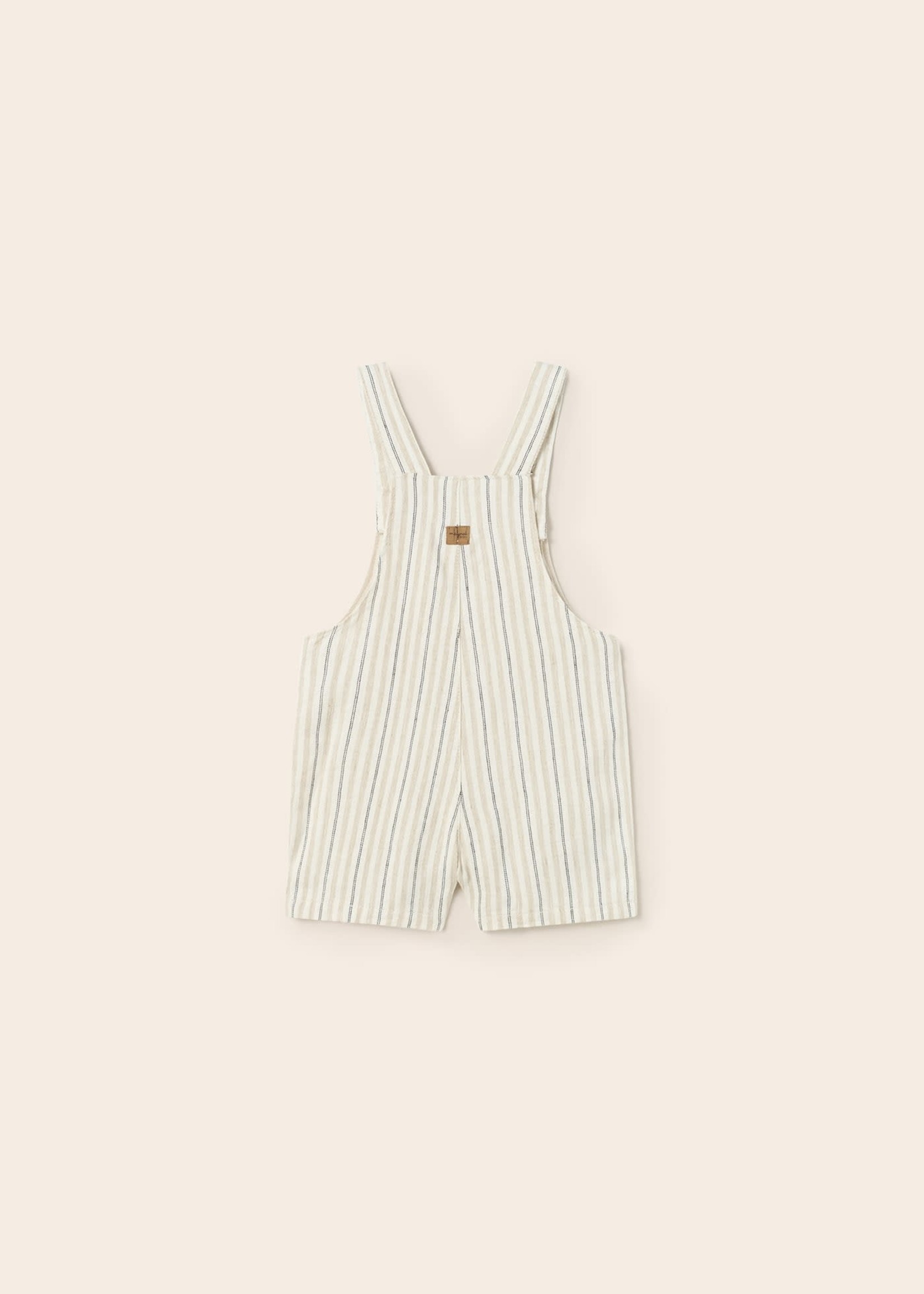 Mayoral Mayoral  Linen print short dungarees baby