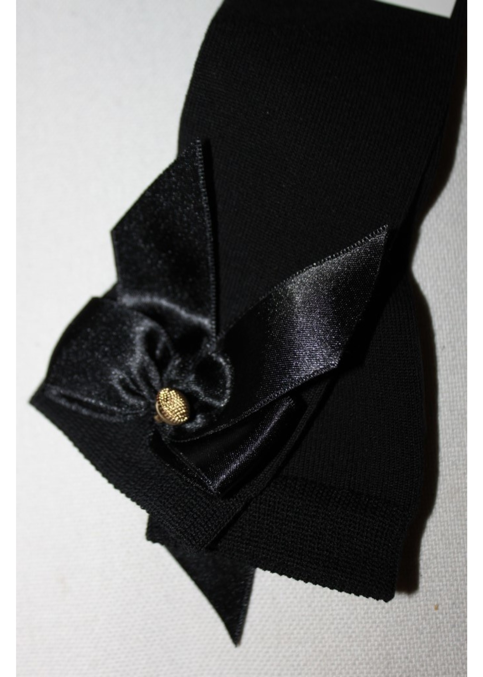 Meia Pata Meia Pata Kneesocks With Satin Bow and Gold Botton 05 Black