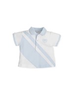 Tutto Piccolo Tutto Piccolo POLO NECK 5812S23 WHITE-SKY BLUE