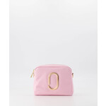 Leer Tasje roze met goud detail