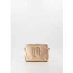 Leer Tasje champagne met goud detail