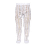 Condor CONDORPERLE OPENWORK TIGHTS WHITE
