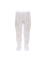 Condor CONDORPERLE OPENWORK TIGHTS WHITE