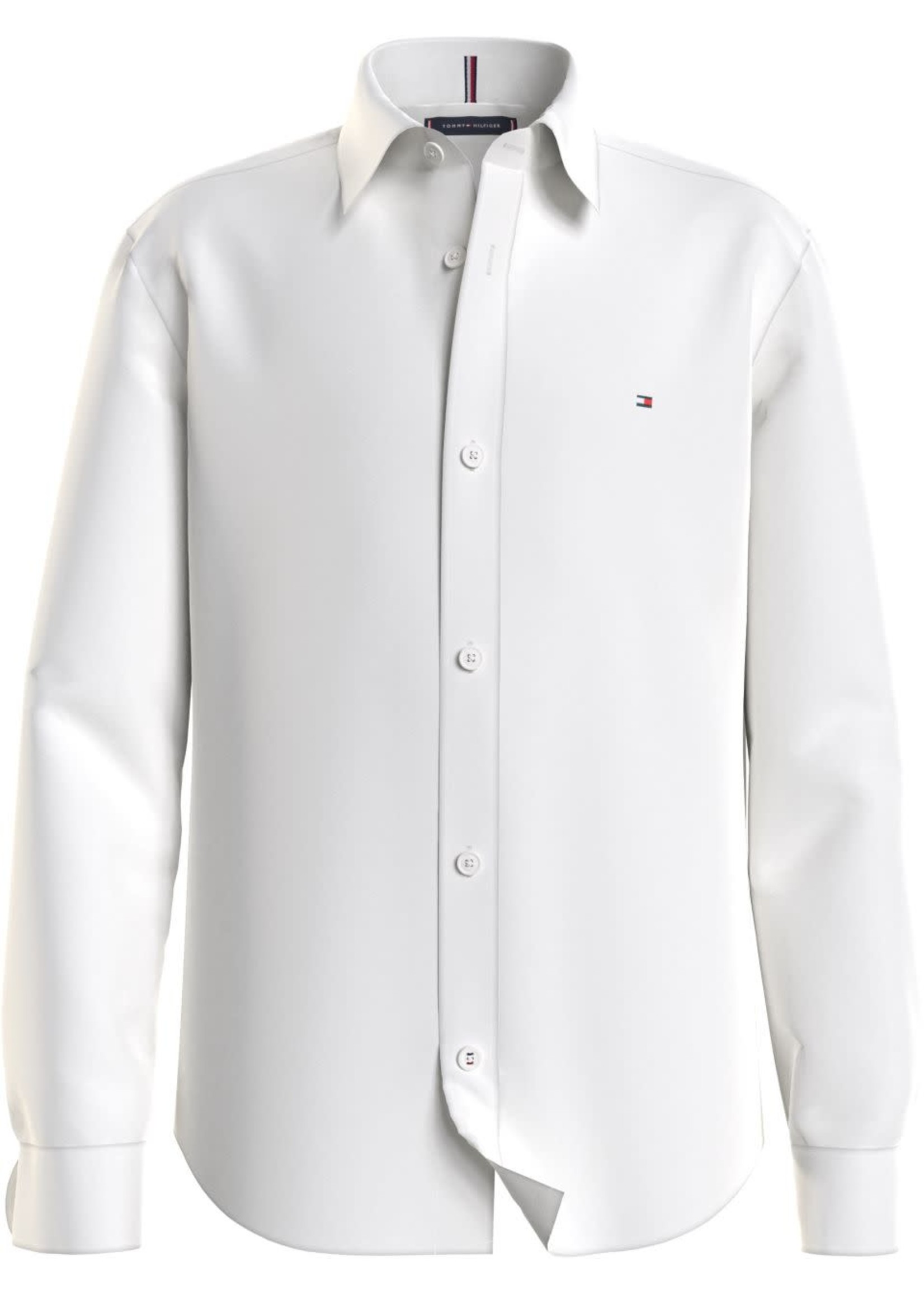 Tommy Hilfiger Tommy Hilfiger SOLID STRETCH POPLIN SHIRT L/S WITHE