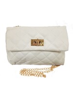 TASJE OFF WHITE MET GOUDEN KETTING