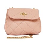 TASJE PINK MET GOUDEN KETTING ROND