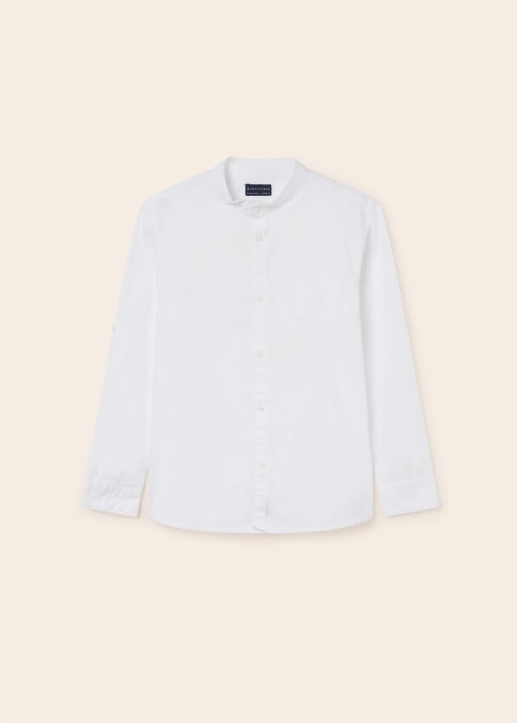 Mayoral Mayoral L/s jacquard shirt White -