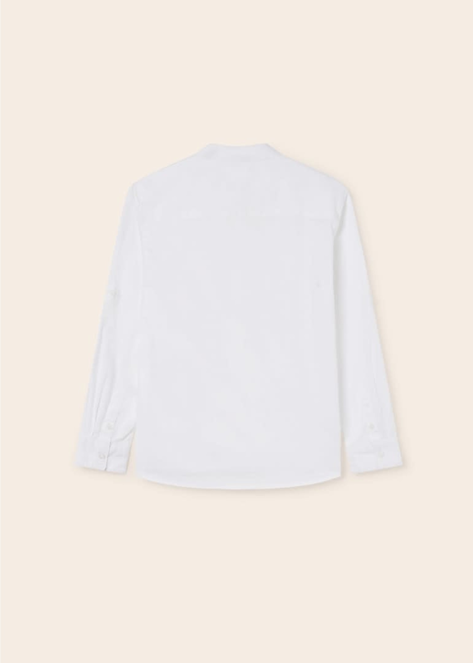 Mayoral Mayoral L/s jacquard shirt White -