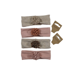 Heppiedie Babyhaarband zand met roos