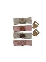 Heppiedie Babyhaarband zand met roos