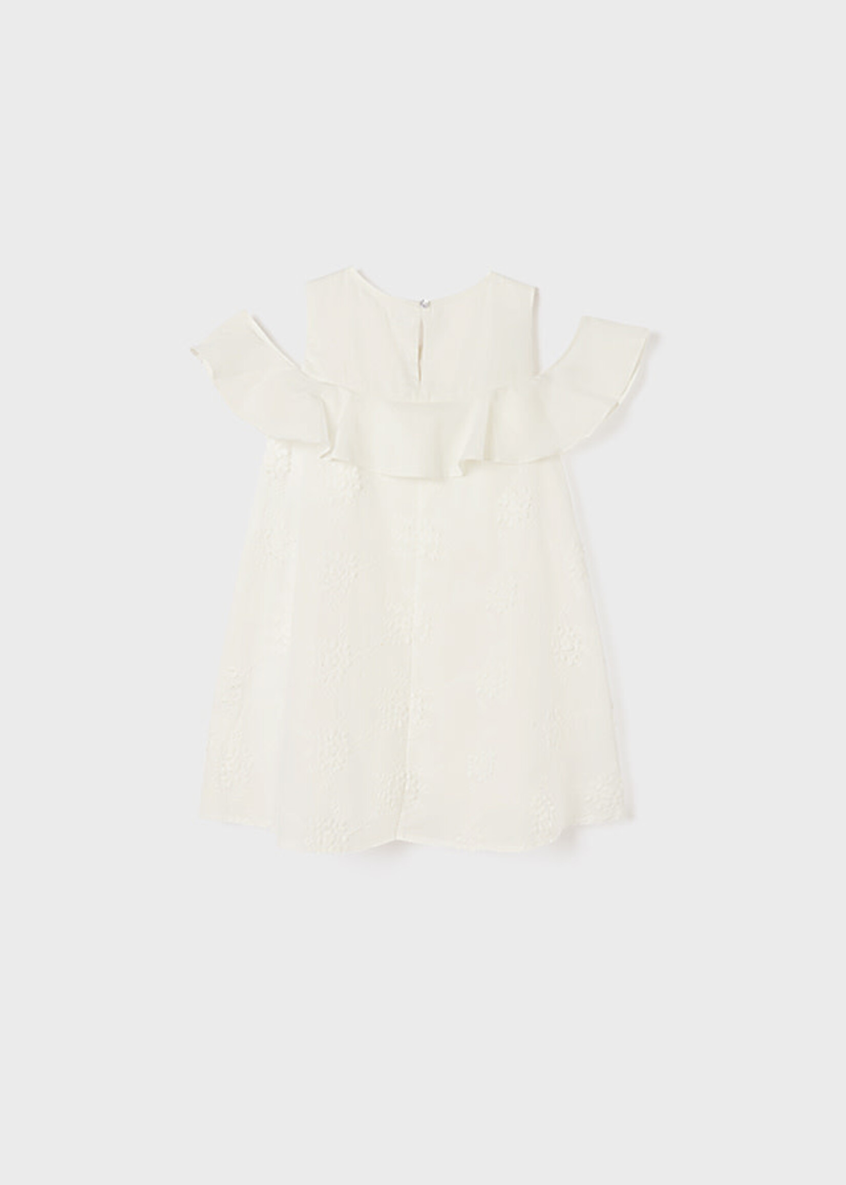 Mayoral Mayoral Embroidered skirt dress Natural - 22 06955