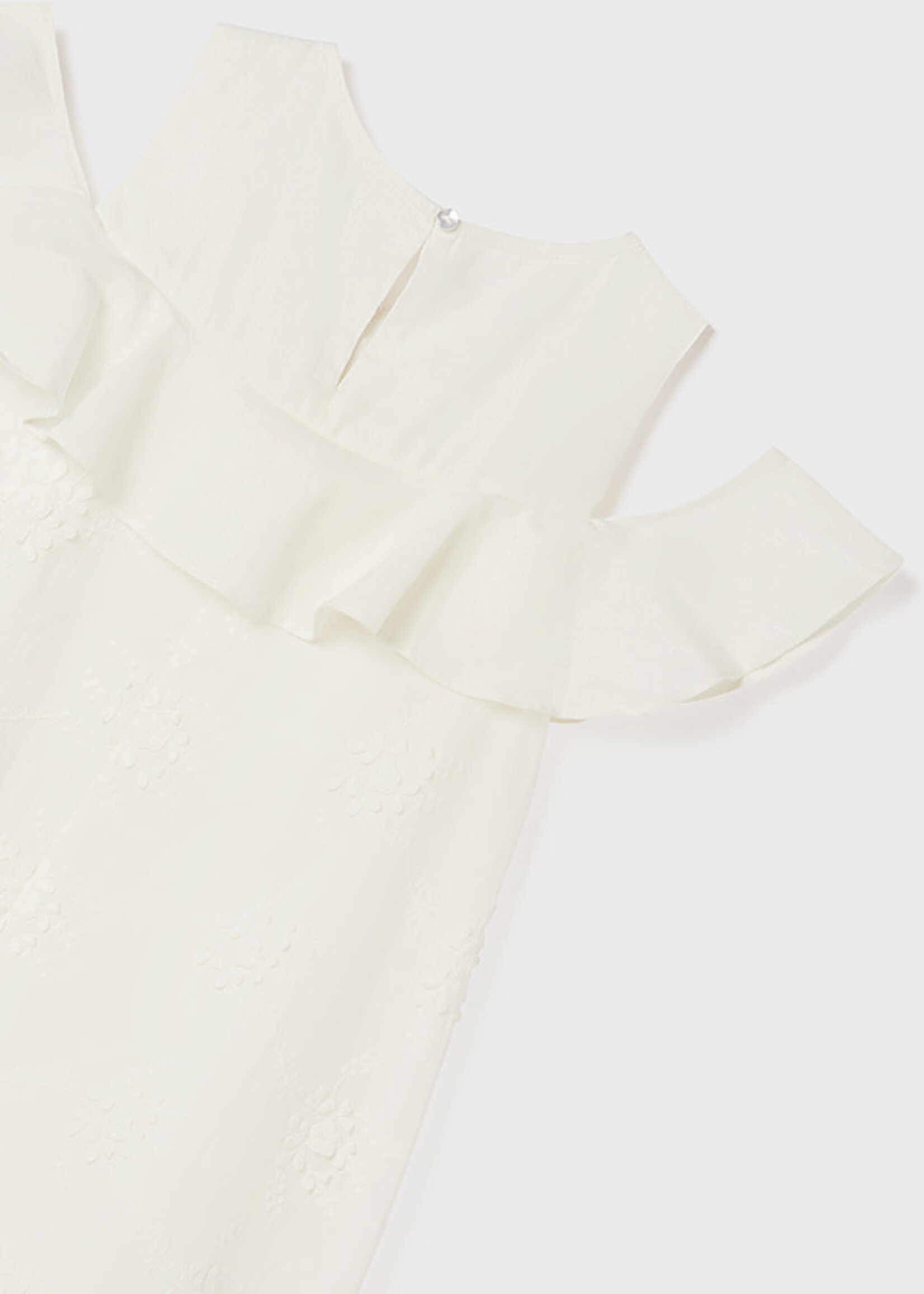 Mayoral Mayoral Embroidered skirt dress Natural - 22 06955