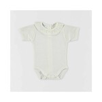 Babidu Babidu Romper  off white  met roesel kraag