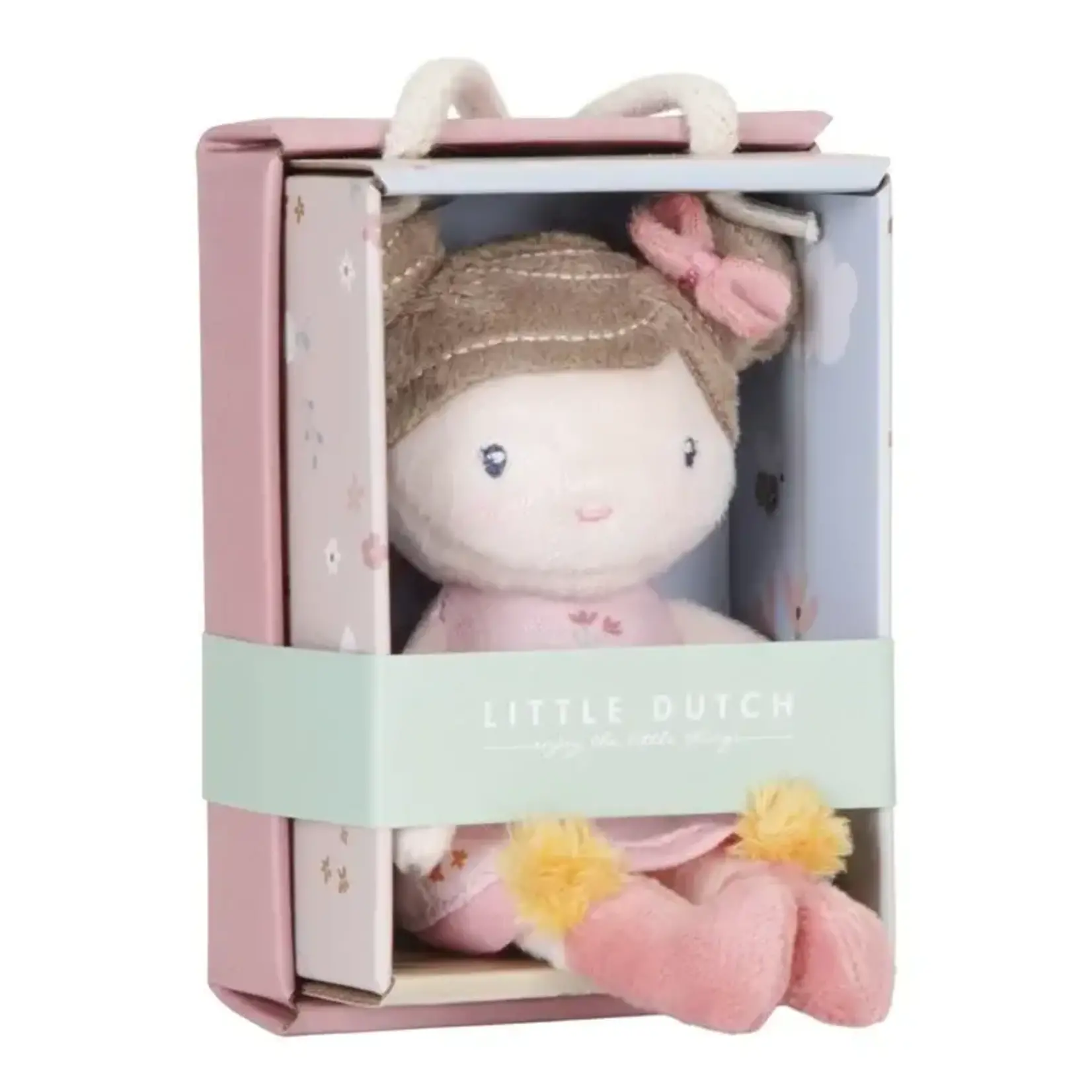 little dutch Little Dutch Knuffelpop Rosa 10cm
