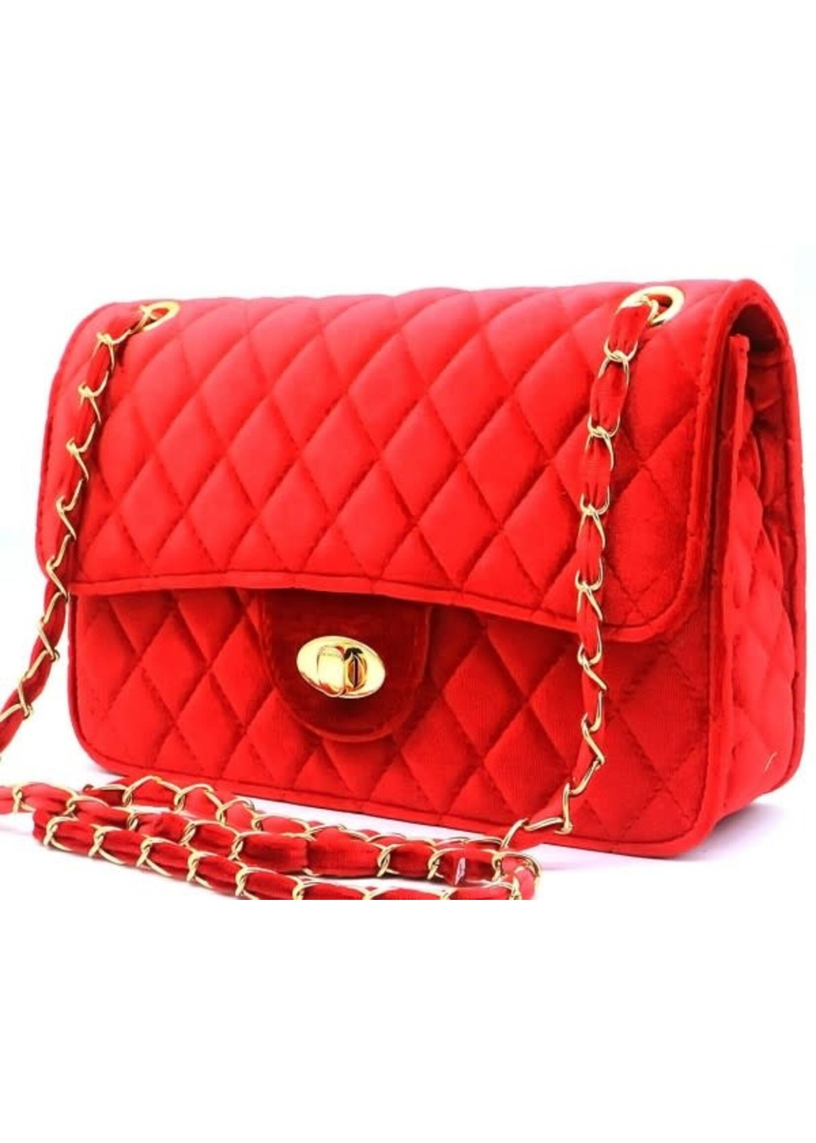 Tas  Velvet 27x19x8cm red