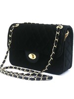 Tas  Velvet 27x19x8cm zwart