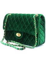 Tas  Velvet 27x19x8cm groen