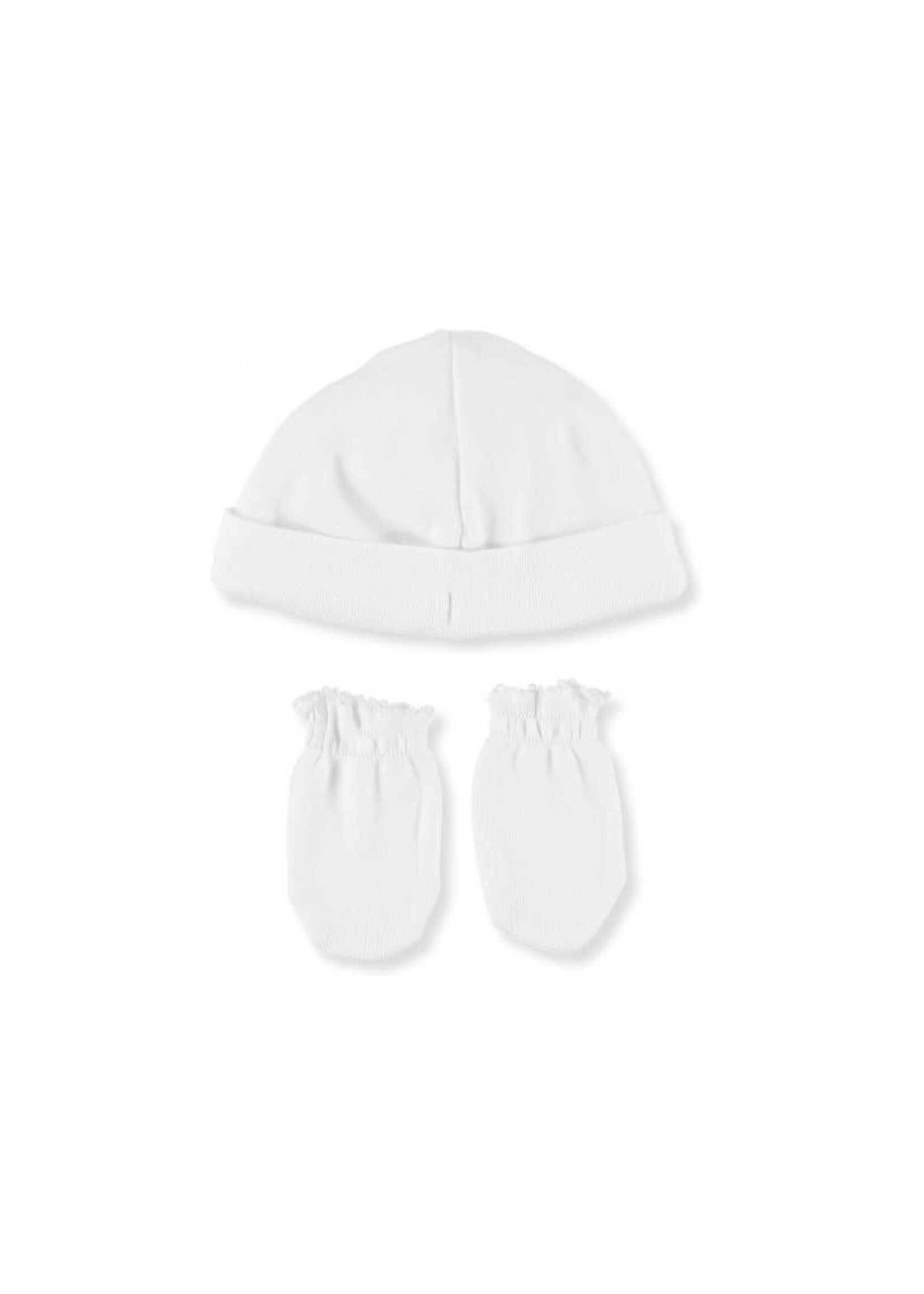 Babidu Babidu HAT+MITTEN white