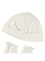 Babidu Babidu HAT+MITTEN off white