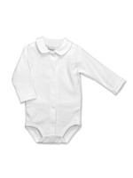 Babidu BabiduV-NECK FRONT OPENING BODYSUIT white