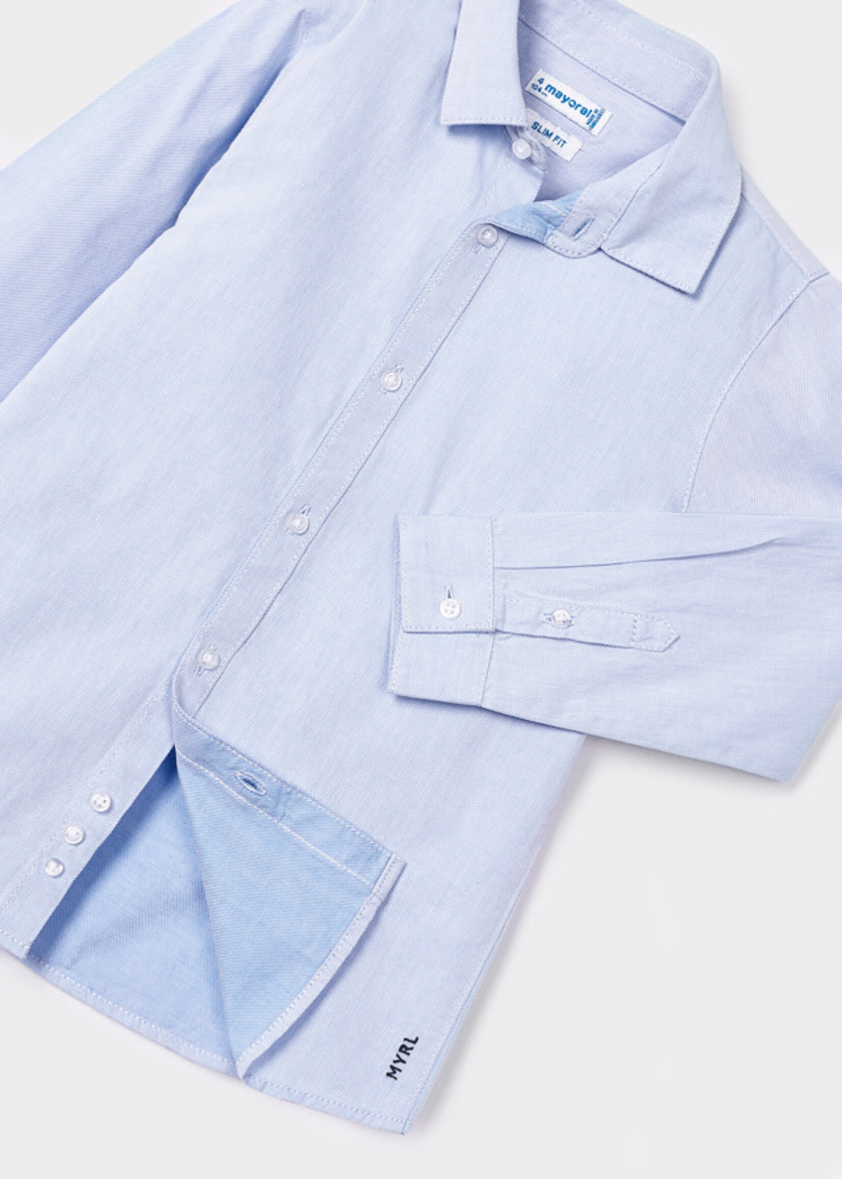 Mayoral Mayoral Basic l/s shirt Lightblue - 23 00146