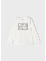 Mayoral Mayoral L/s basic t-shirt Cream - 23 00173