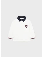 Mayoral Mayoral L/s polo Cream - 23 02168