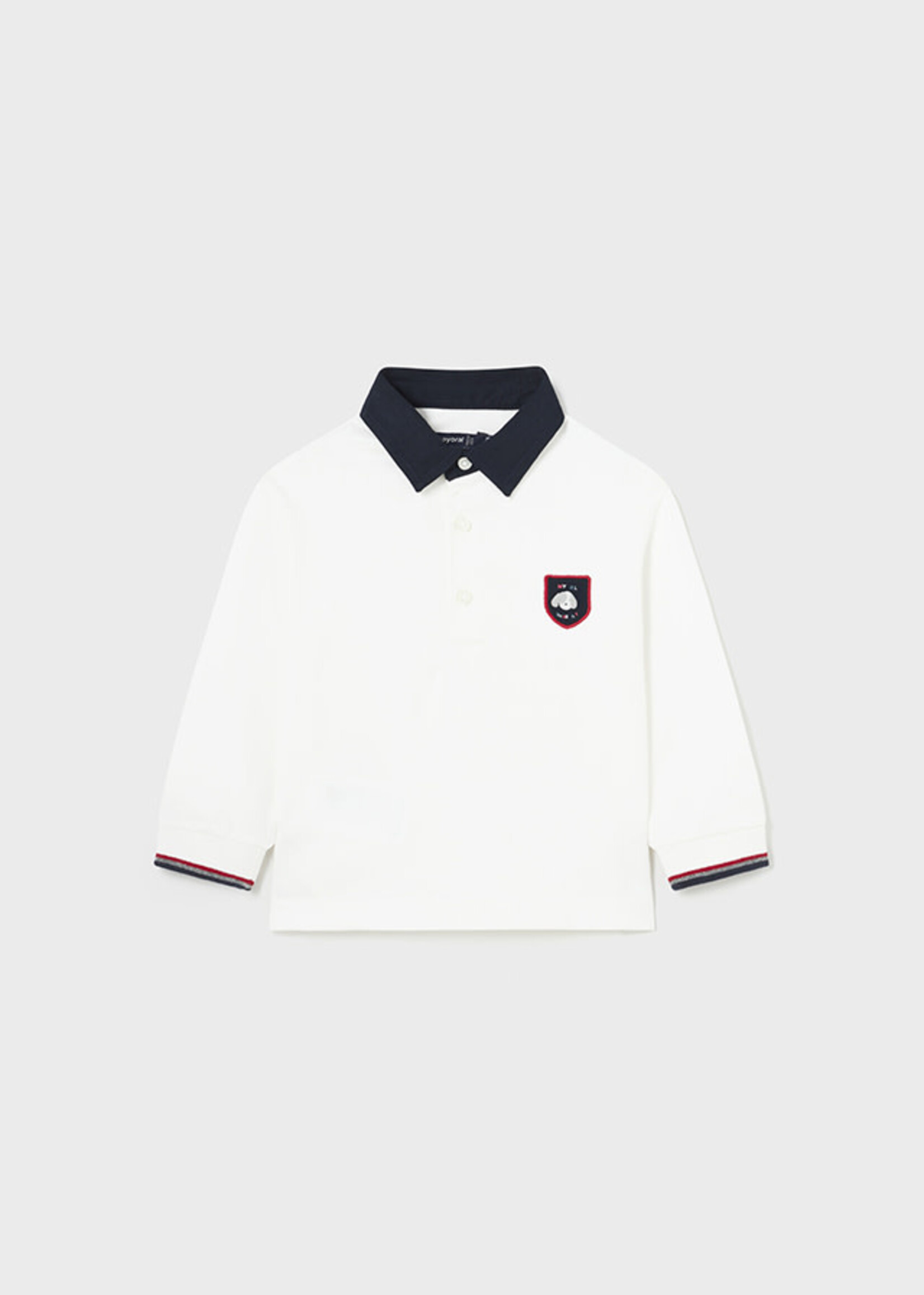 Mayoral Mayoral L/s polo Cream - 23 02168