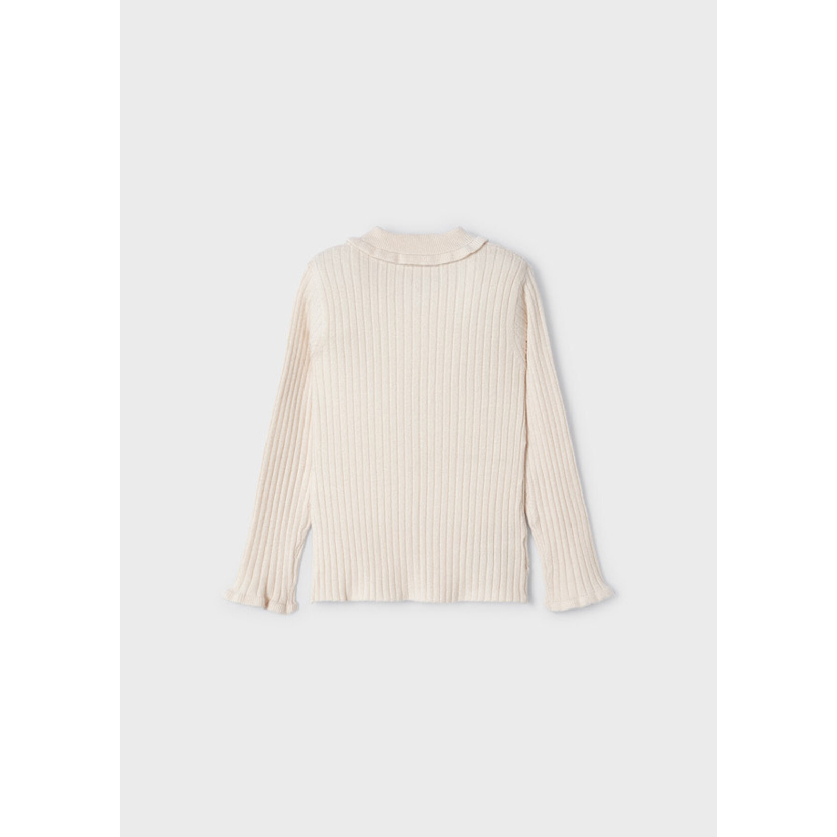 Mayoral Mayoral L/s ribbed knit polo Chickpea - 23 04194