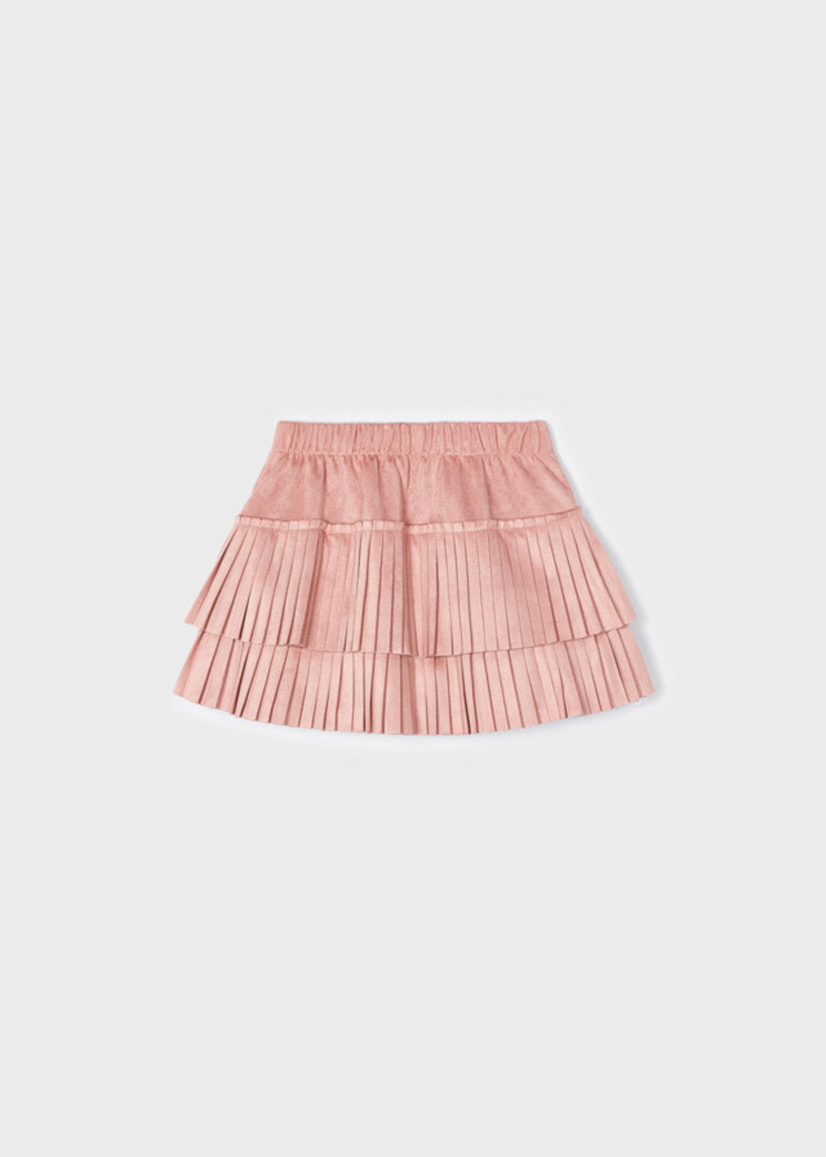 Mayoral Mayoral Pleated suede skirt Nude - 23 04903