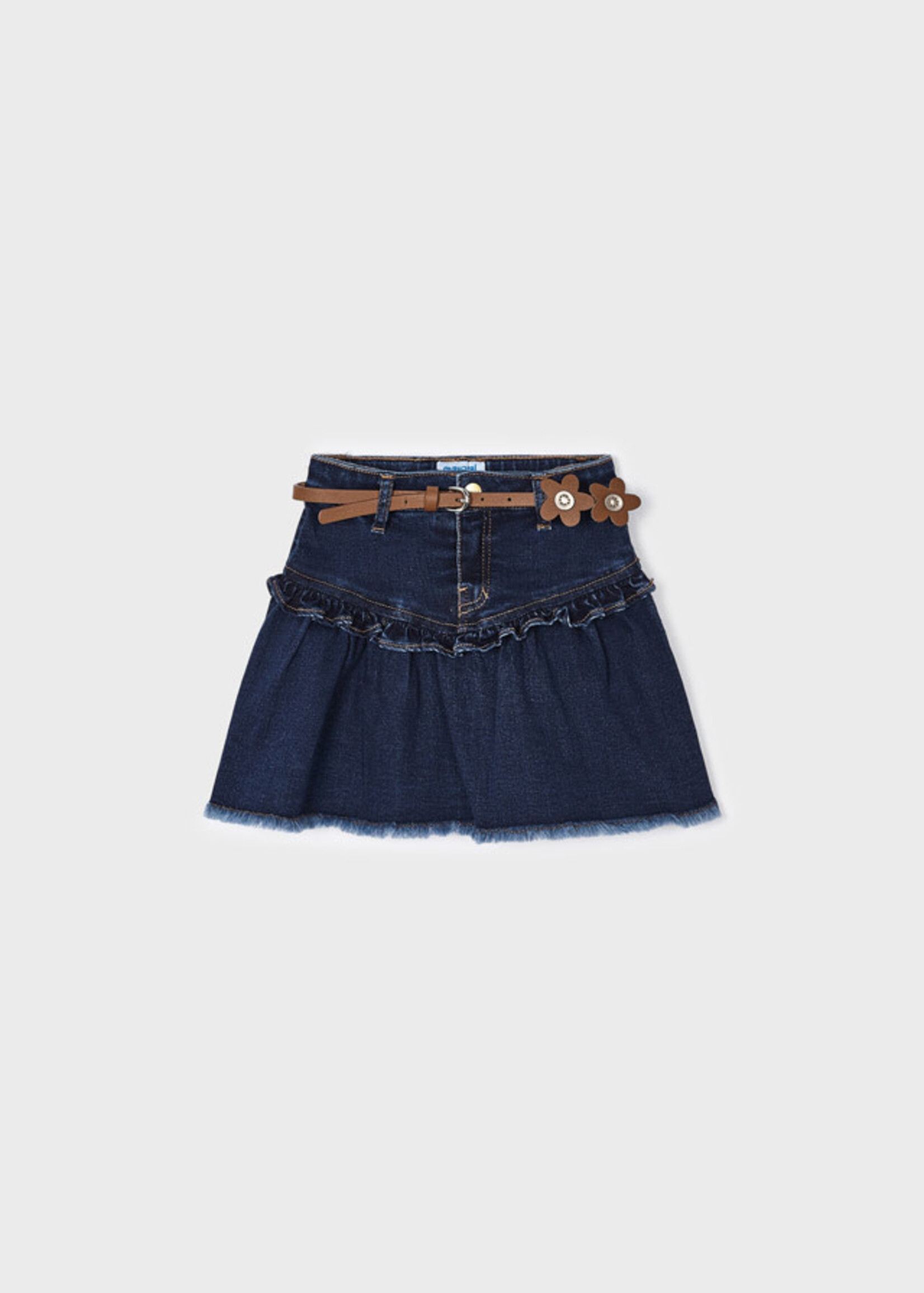 Mayoral Mayoral Denim skirt with belt Dark - 23 04905