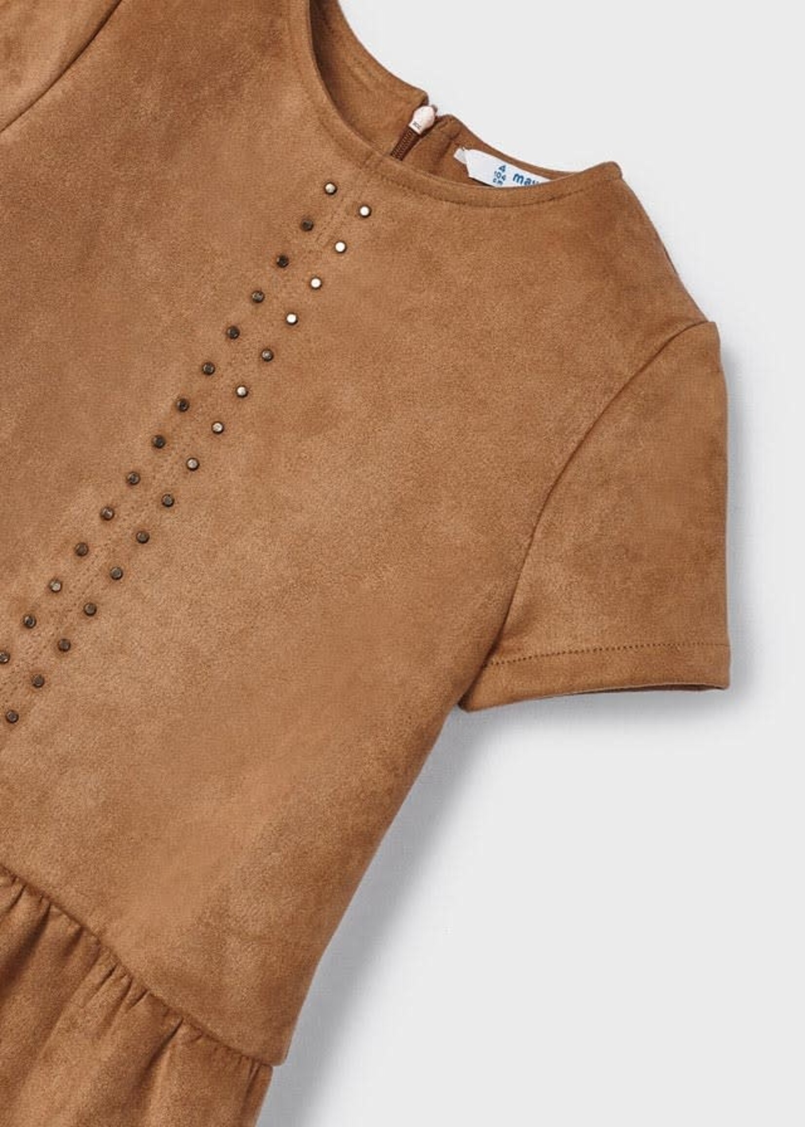 Mayoral Mayoral Suede dress Cinammon - 23 04984