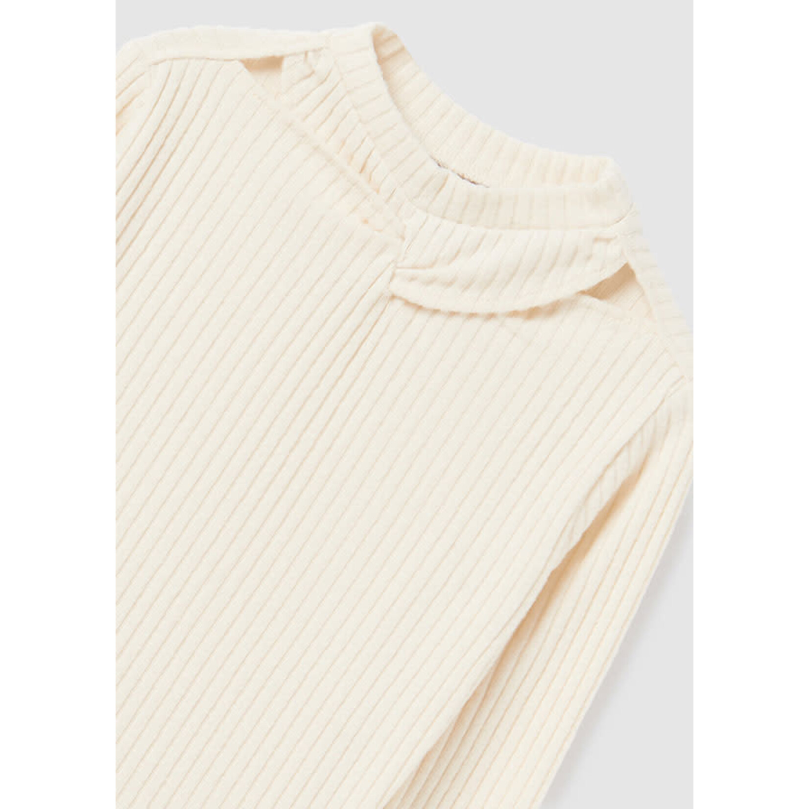 Mayoral Mayoral L/s ribbed shirt Chickpea - 23 07051