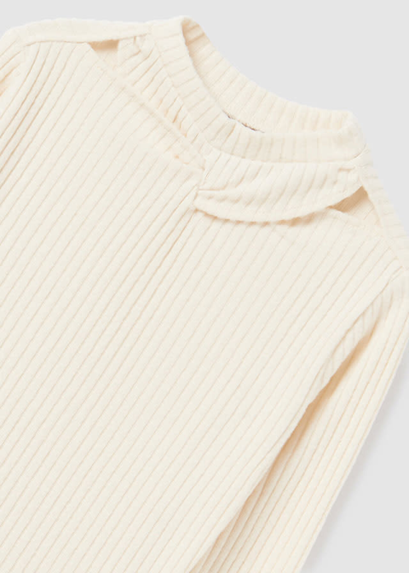 Mayoral Mayoral L/s ribbed shirt Chickpea - 23 07051