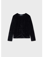Mayoral Mayoral Velvet l/s shirt Black - 22 07024