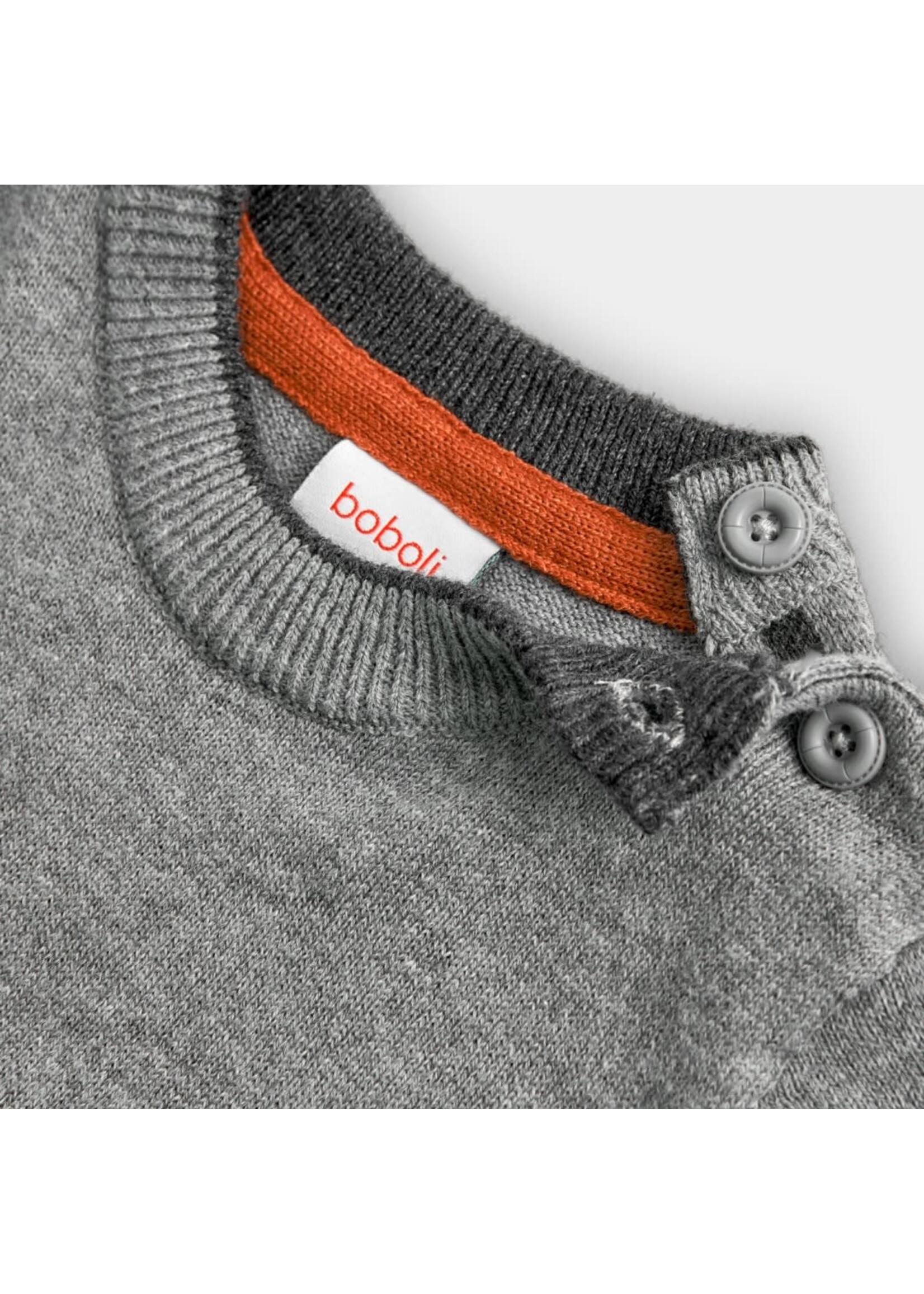 Boboli Knitwear pullover for boy -BCI grey 717005