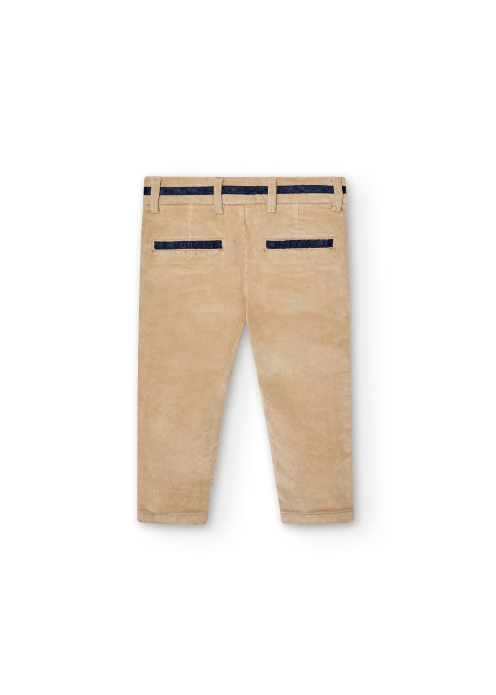 Boboli Microcorduroy trousers for baby boy -BCI beig 717027B